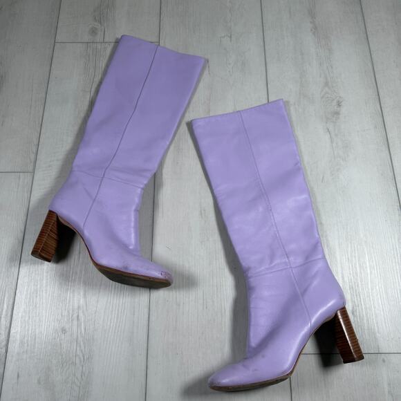 kate spade new york Shoes - Kate Spade New York Women's 9 Tall Rochelle Boots Purple Lilac Leather